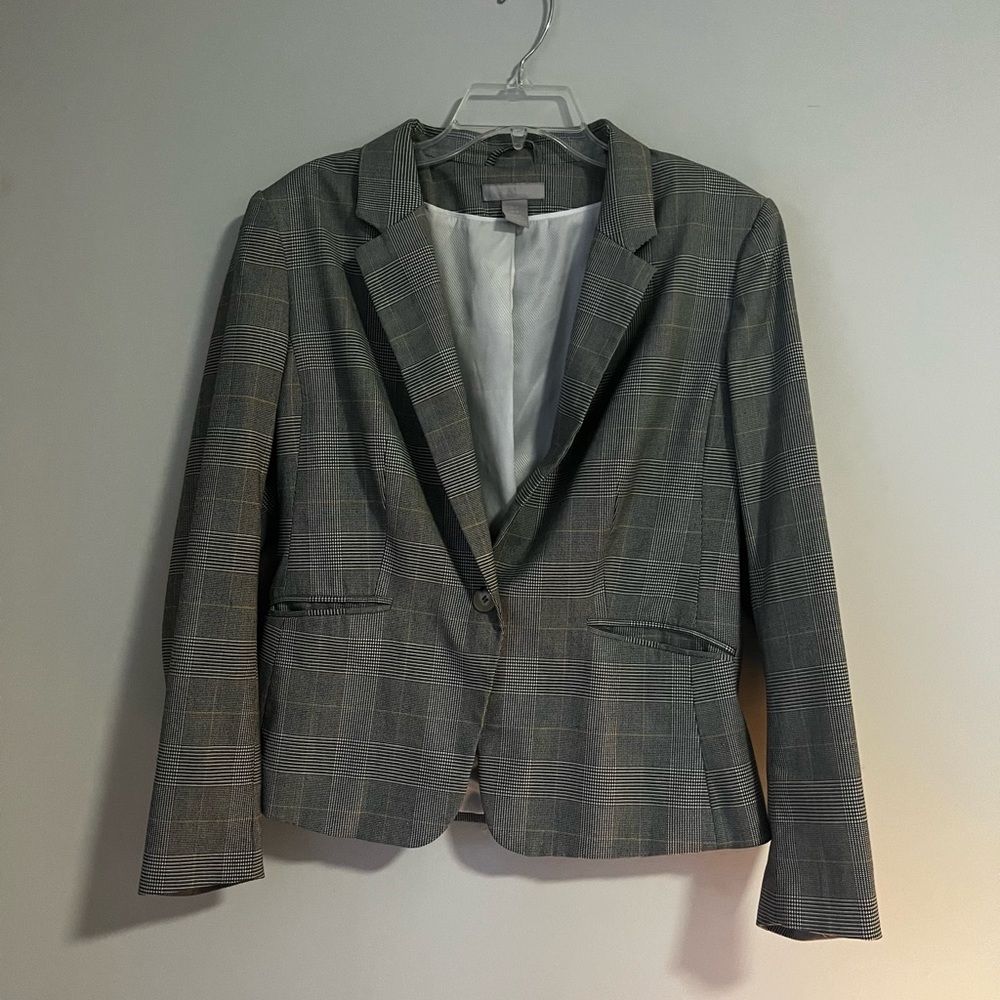 H&M Plaid Blazer